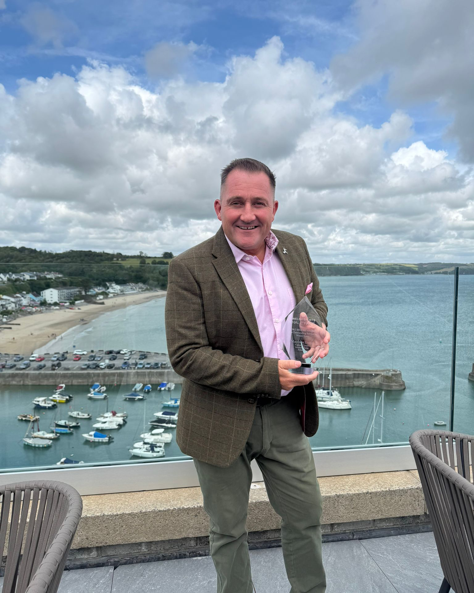 Matthew Evans Inducted into Wales Sports Hall of Fame with the Prestigious Lord Brooke Award